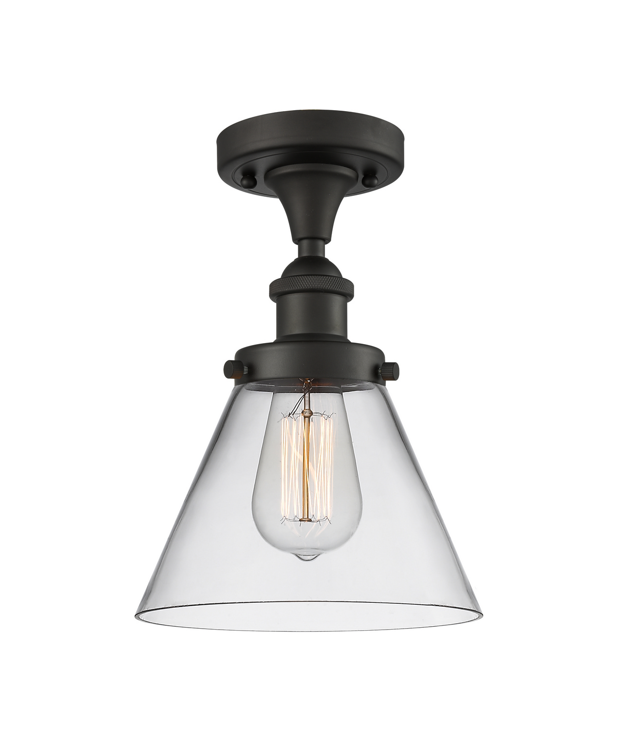 LED Semi-Flush Mount by Innovations - Ballston Urban Collection, Oil Rubbed Bronze Finish - 916-1C-OB-G42-LED