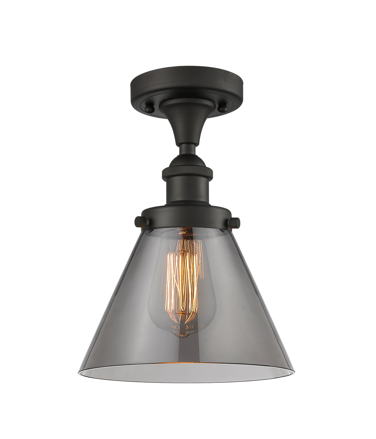 LED Semi-Flush Mount by Innovations - Ballston Urban Collection, Oil Rubbed Bronze Finish - 916-1C-OB-G43-LED