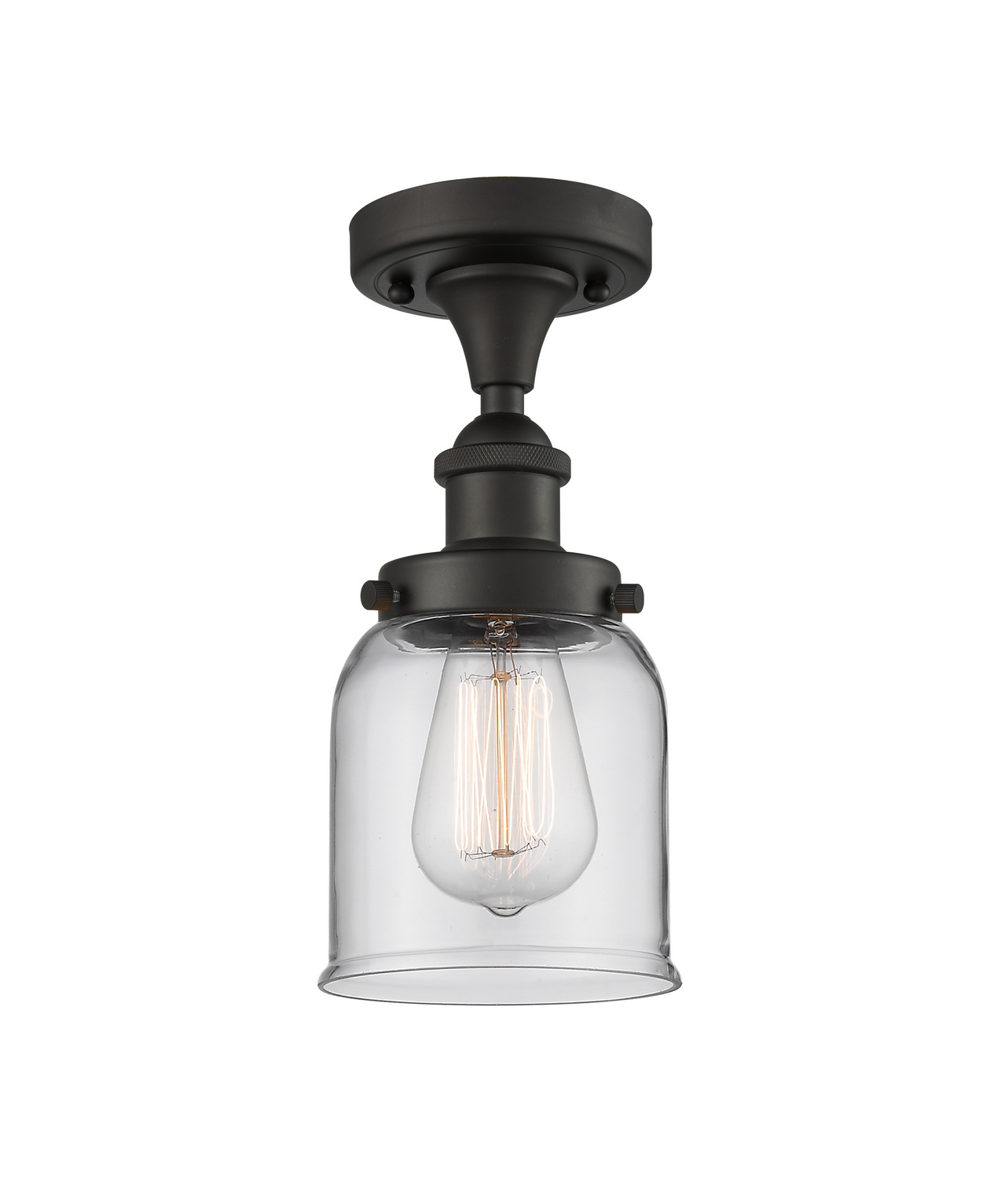 LED Semi-Flush Mount by Innovations - Ballston Urban Collection, Oil Rubbed Bronze Finish - 916-1C-OB-G52-LED