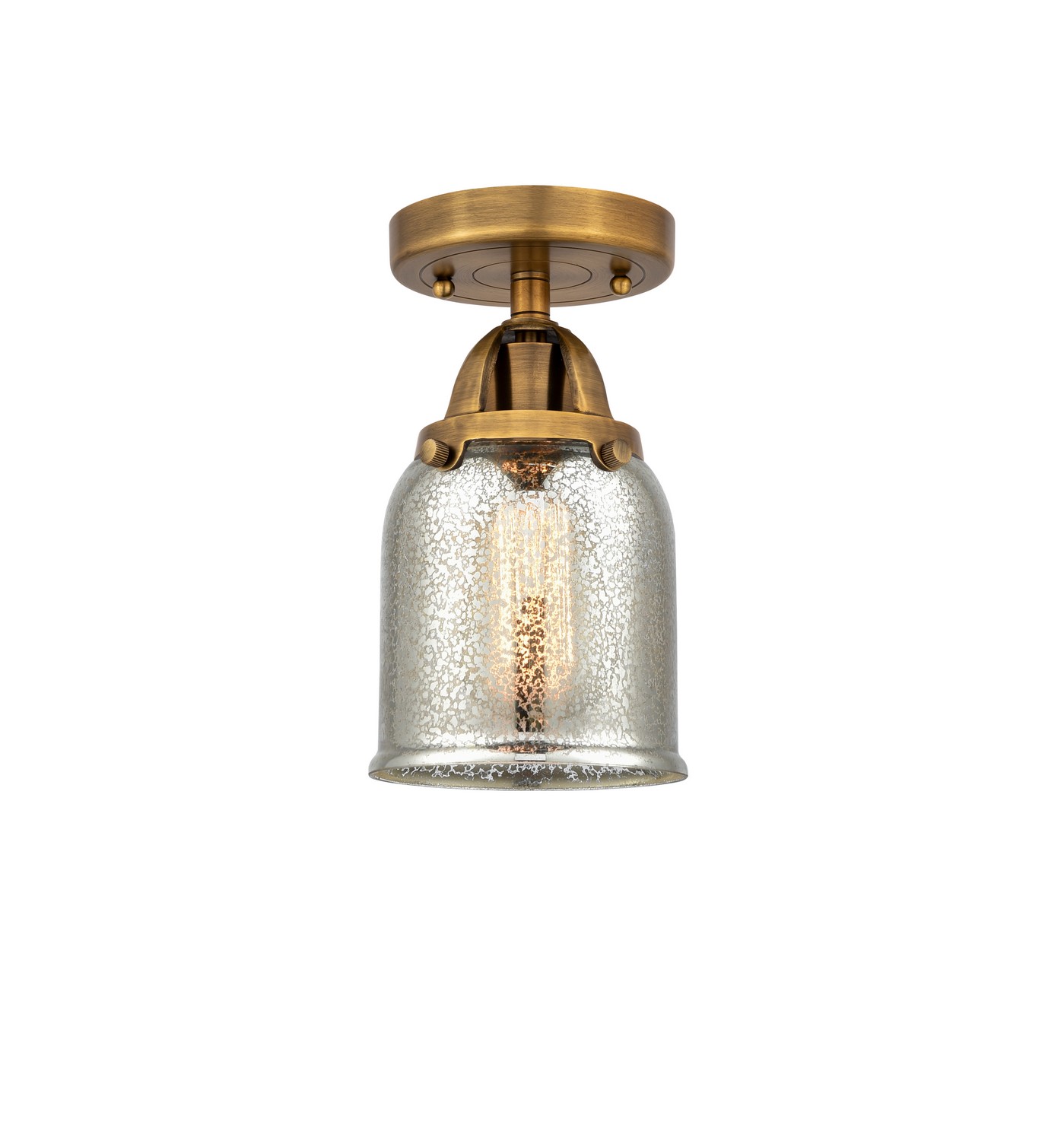 LED Semi-Flush Mount by Innovations - Nouveau 2 Collection, Brushed Brass Finish - 288-1C-BB-G58-LED