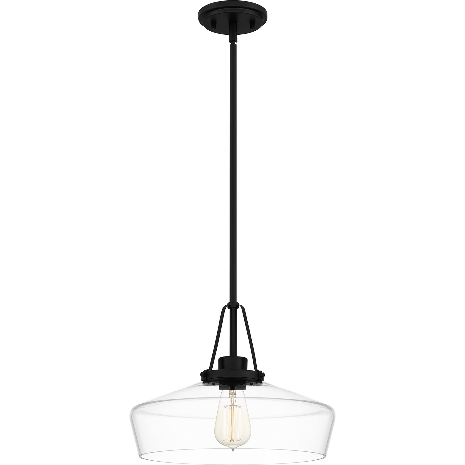 Quoizel Quoizel Pendant One Light Pendant in Matte Black - QP5584MBK