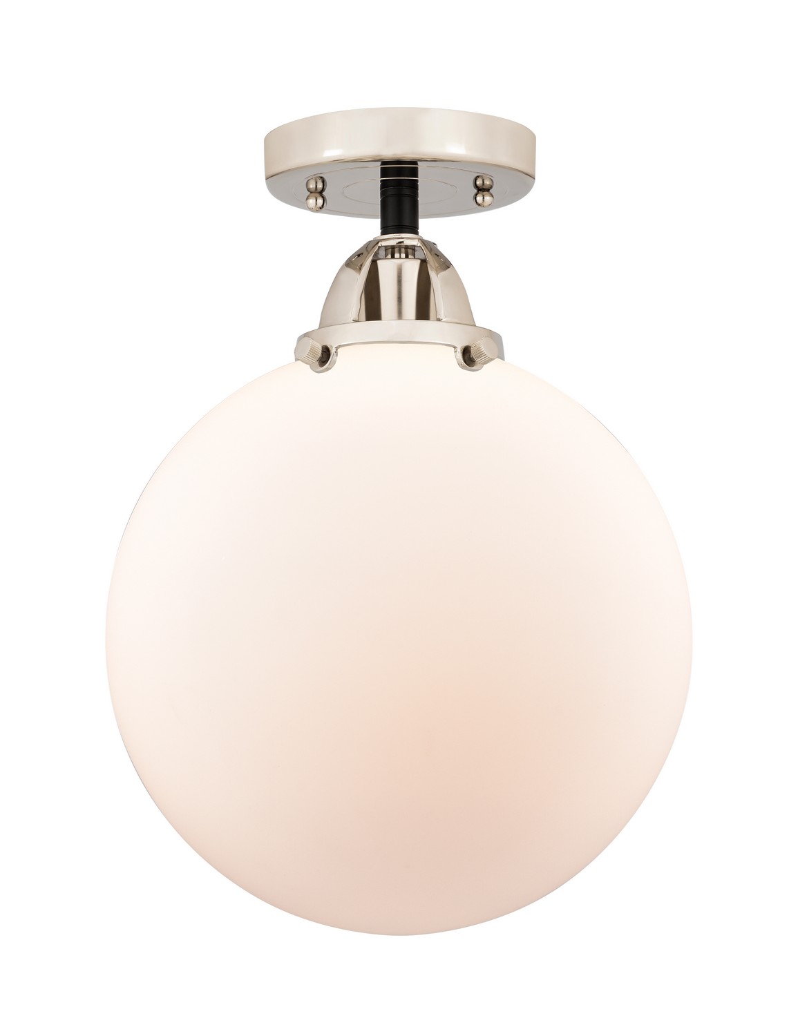 LED Semi-Flush Mount by Innovations - Nouveau 2 Collection, Black Polished Nickel Finish - 288-1C-BPN-G201-10-LED