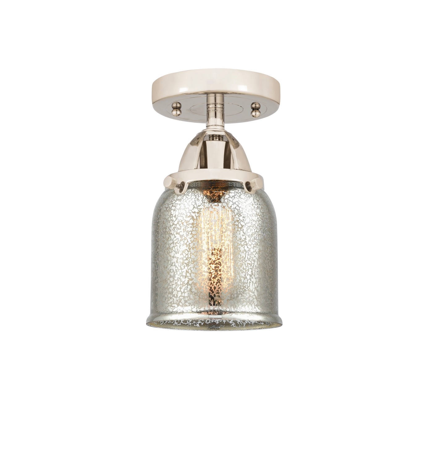 LED Semi-Flush Mount by Innovations - Nouveau 2 Collection, Polished Nickel Finish - 288-1C-PN-G58-LED