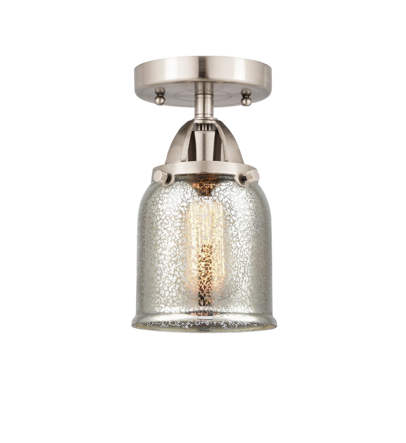 LED Semi-Flush Mount by Innovations - Nouveau 2 Collection, Brushed Satin Nickel Finish - 288-1C-SN-G58-LED