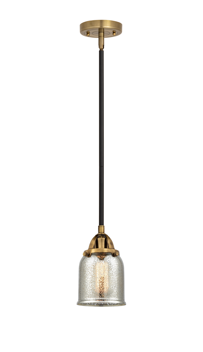 One Light Mini Pendant by Innovations - Nouveau 2 Collection, Black Antique Brass Finish - 288-1S-BAB-G58
