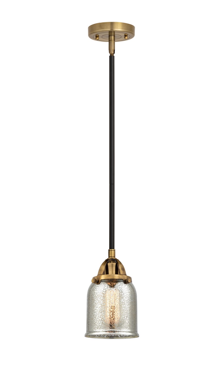 LED Mini Pendant by Innovations - Nouveau 2 Collection, Black Antique Brass Finish - 288-1S-BAB-G58-LED
