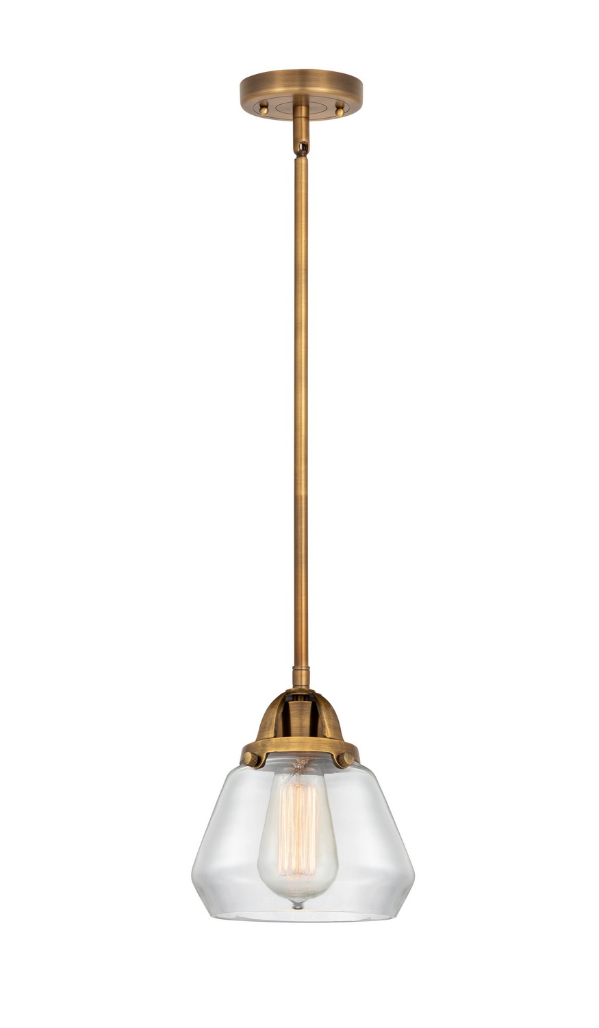 LED Mini Pendant by Innovations - Nouveau 2 Collection, Brushed Brass Finish - 288-1S-BB-G172-LED