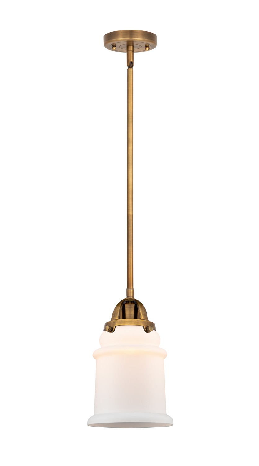 LED Mini Pendant by Innovations - Nouveau 2 Collection, Brushed Brass Finish - 288-1S-BB-G181-LED