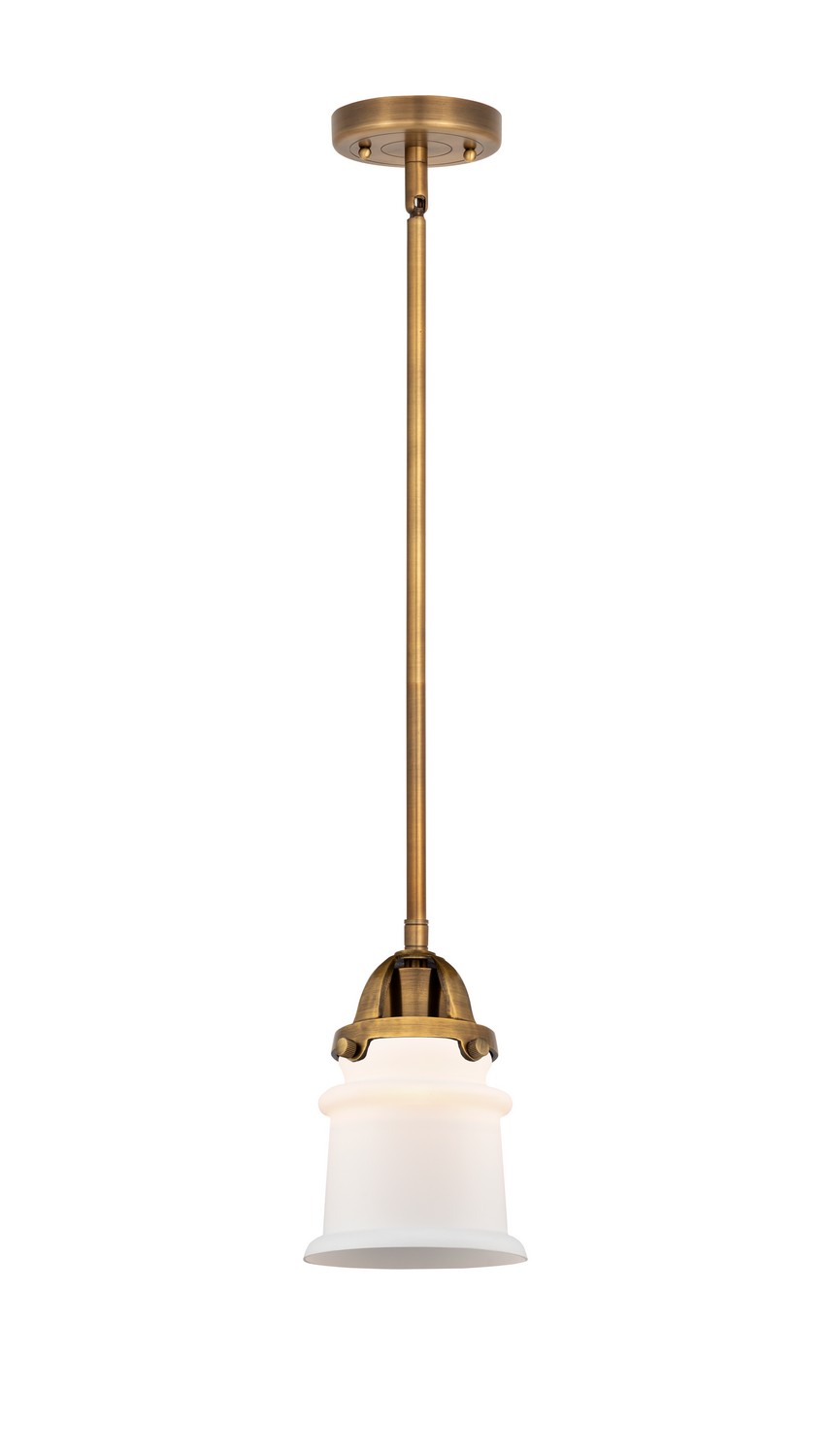 LED Mini Pendant by Innovations - Nouveau 2 Collection, Brushed Brass Finish - 288-1S-BB-G181S-LED