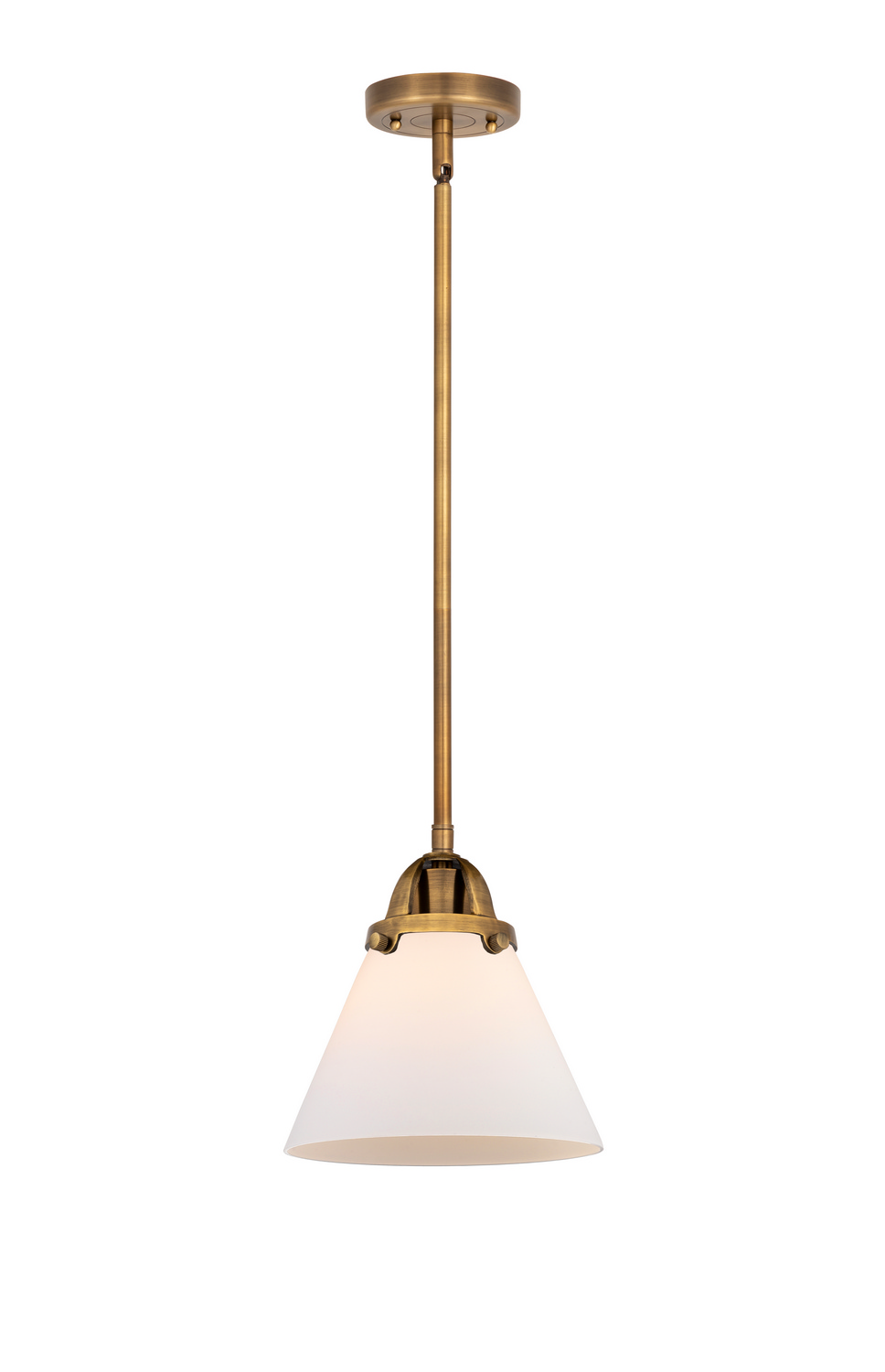 One Light Mini Pendant by Innovations - Nouveau 2 Collection, Brushed Brass Finish - 288-1S-BB-G41
