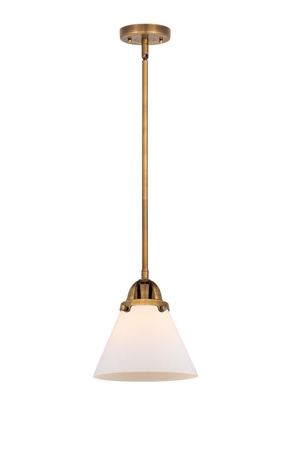 LED Mini Pendant by Innovations - Nouveau 2 Collection, Brushed Brass Finish - 288-1S-BB-G41-LED