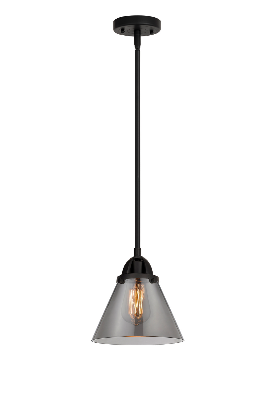 One Light Mini Pendant by Innovations - Nouveau 2 Collection, Matte Black Finish - 288-1S-BK-G43