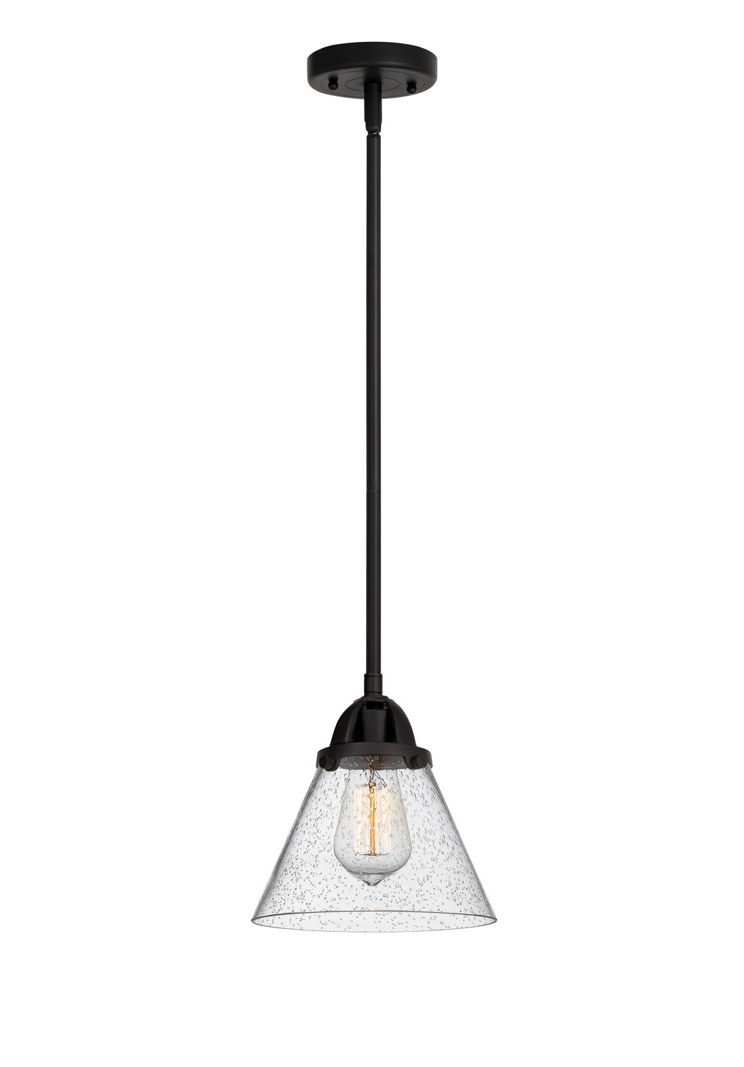 One Light Mini Pendant by Innovations - Nouveau 2 Collection, Matte Black Finish - 288-1S-BK-G44