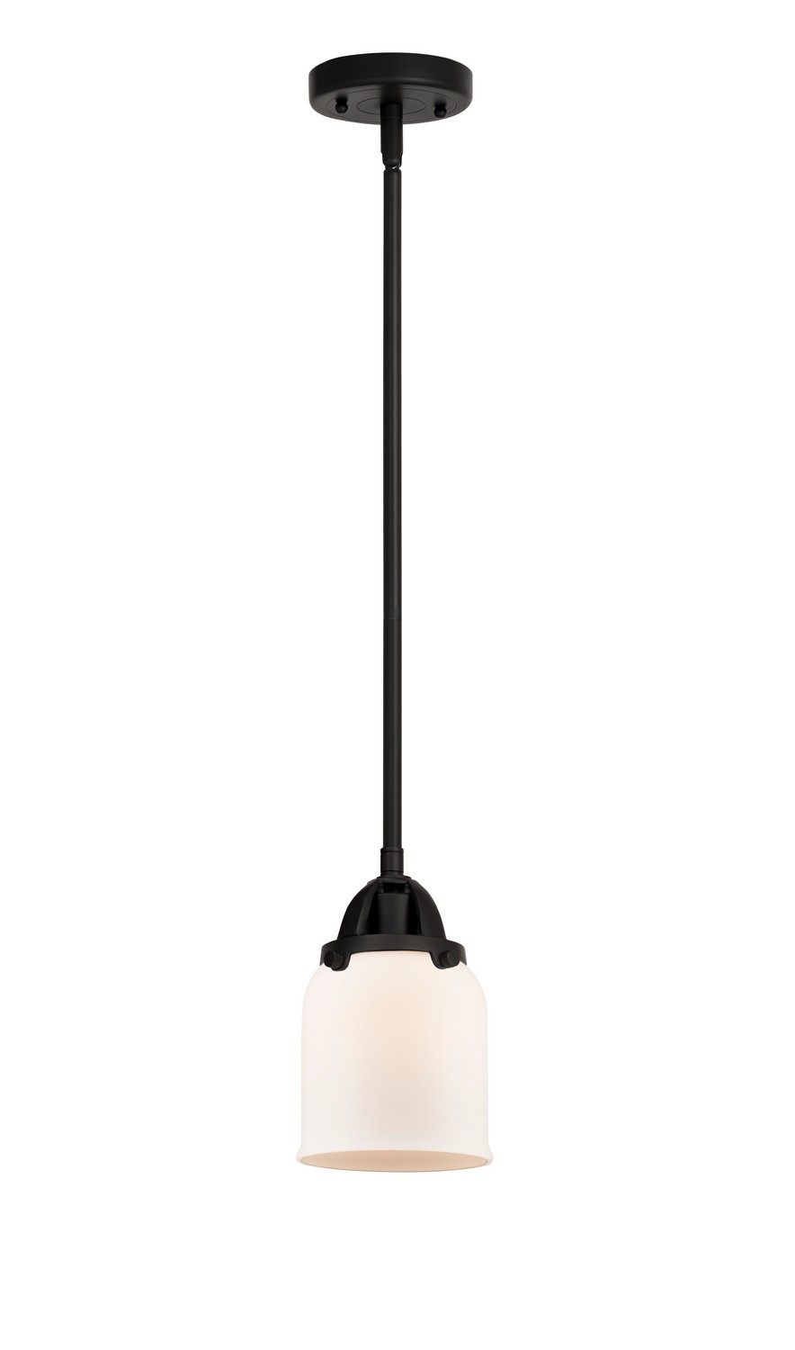 LED Mini Pendant by Innovations - Nouveau 2 Collection, Matte Black Finish - 288-1S-BK-G51-LED