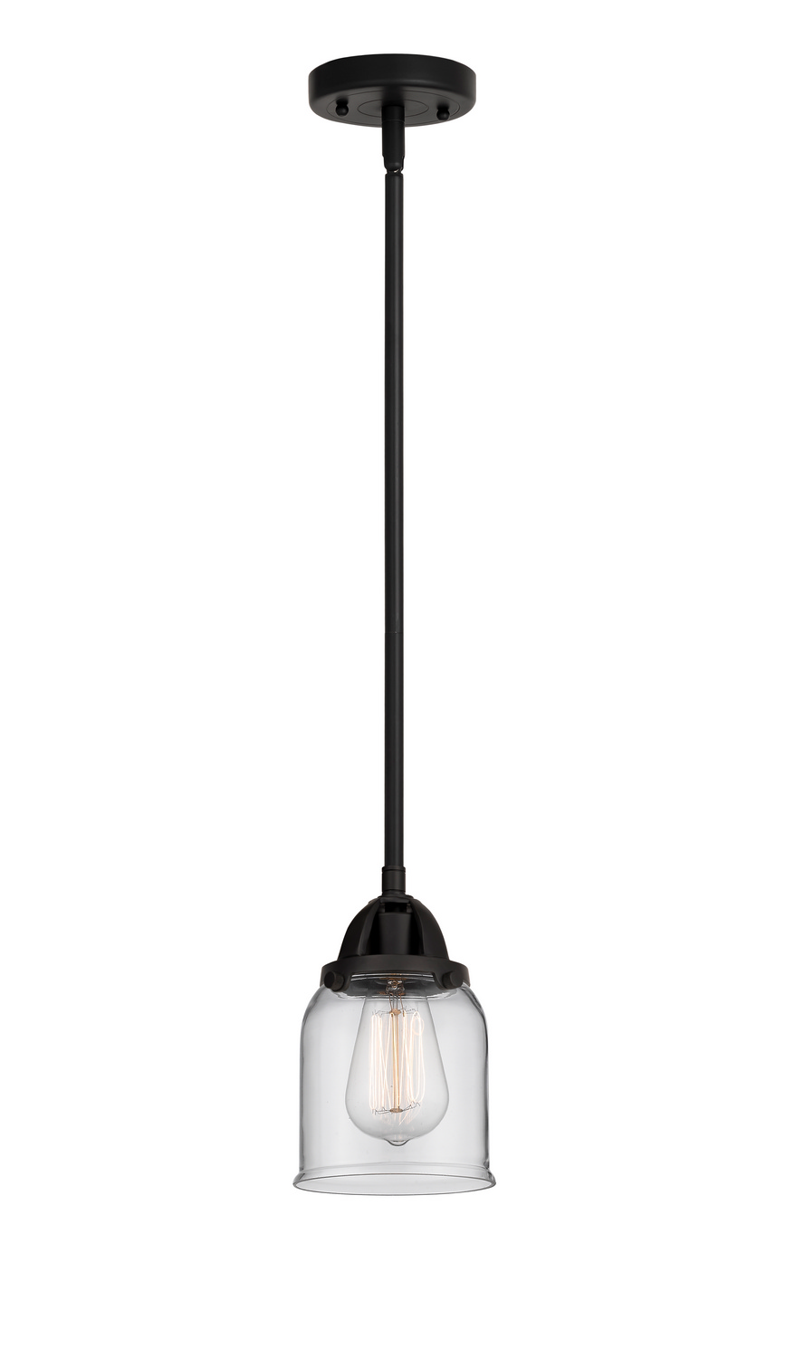 One Light Mini Pendant by Innovations - Nouveau 2 Collection, Matte Black Finish - 288-1S-BK-G52
