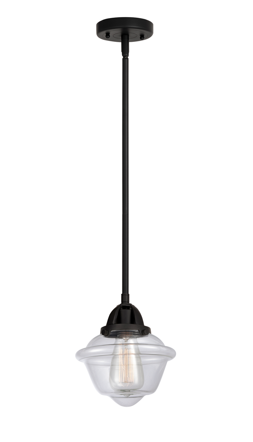 One Light Mini Pendant by Innovations - Nouveau 2 Collection, Matte Black Finish - 288-1S-BK-G532