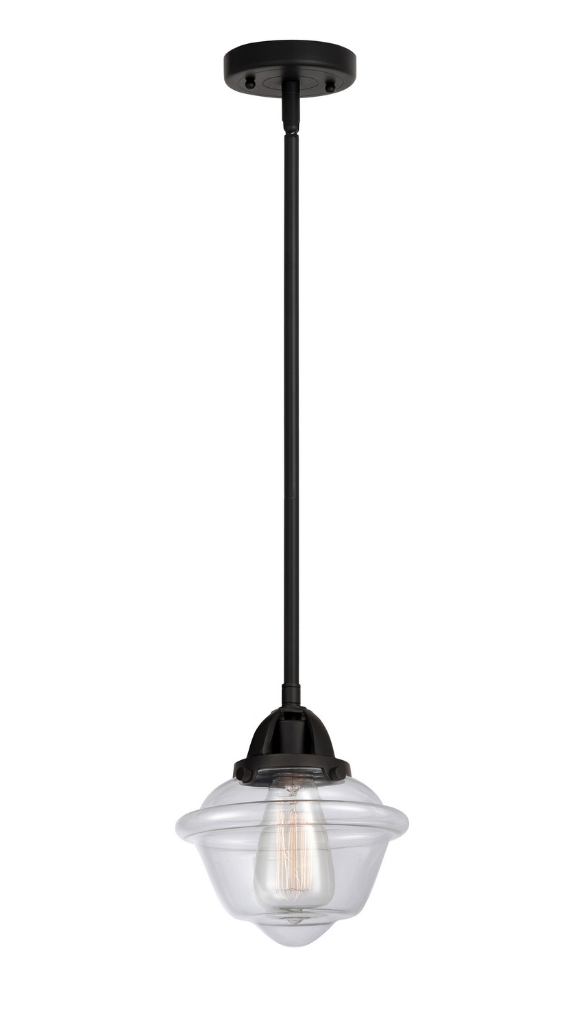 LED Mini Pendant by Innovations - Nouveau 2 Collection, Matte Black Finish - 288-1S-BK-G532-LED