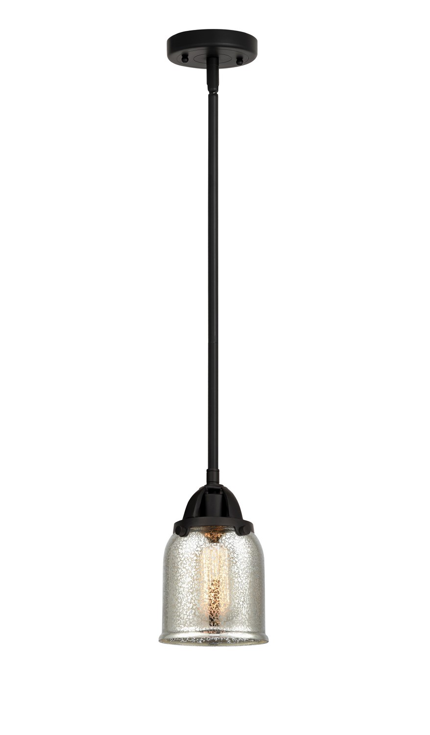 LED Mini Pendant by Innovations - Nouveau 2 Collection, Matte Black Finish - 288-1S-BK-G58-LED
