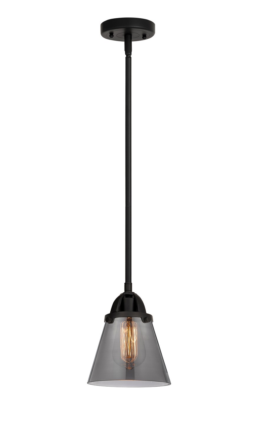 LED Mini Pendant by Innovations - Nouveau 2 Collection, Matte Black Finish - 288-1S-BK-G63-LED
