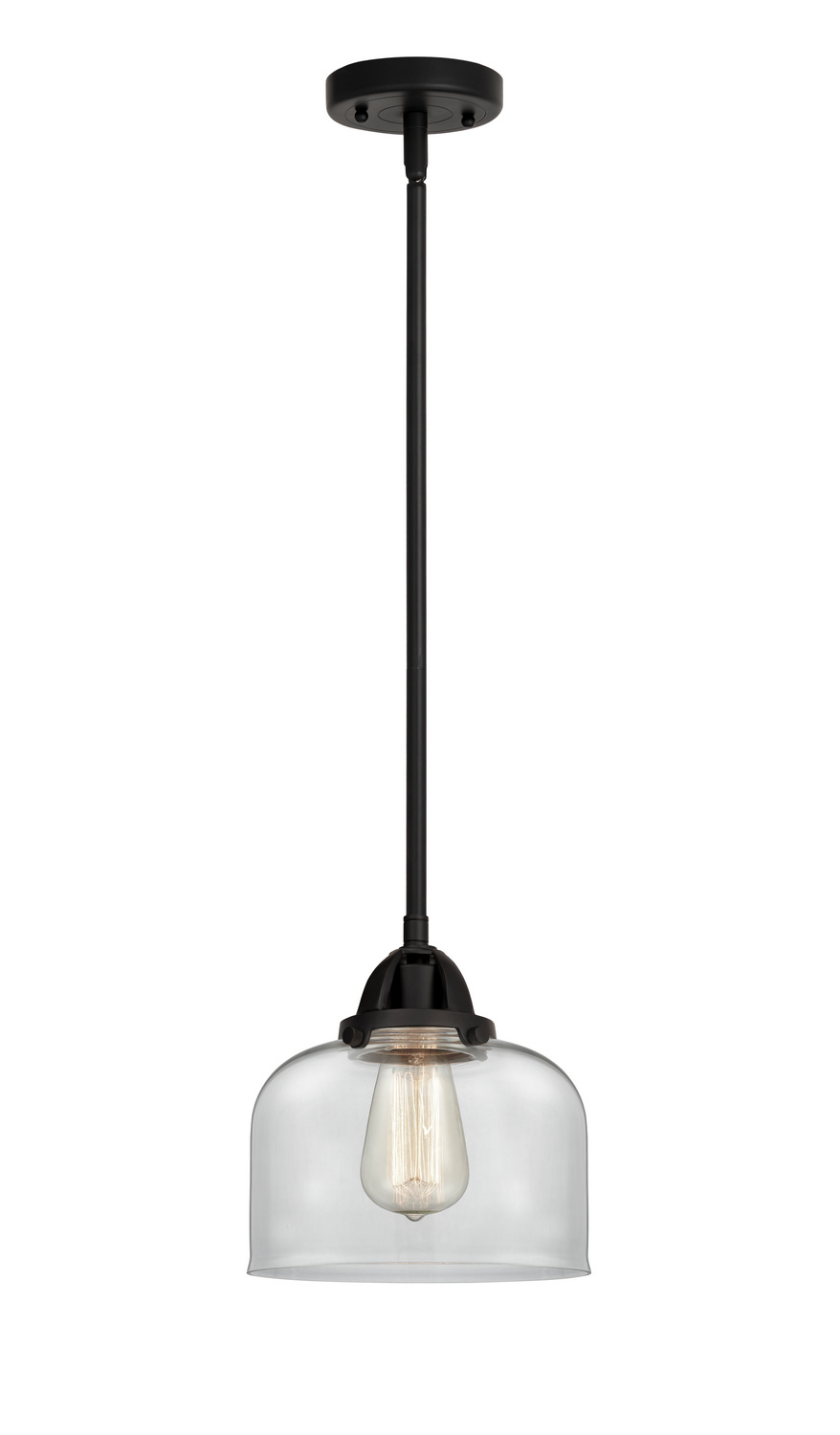 One Light Mini Pendant by Innovations - Nouveau 2 Collection, Matte Black Finish - 288-1S-BK-G72