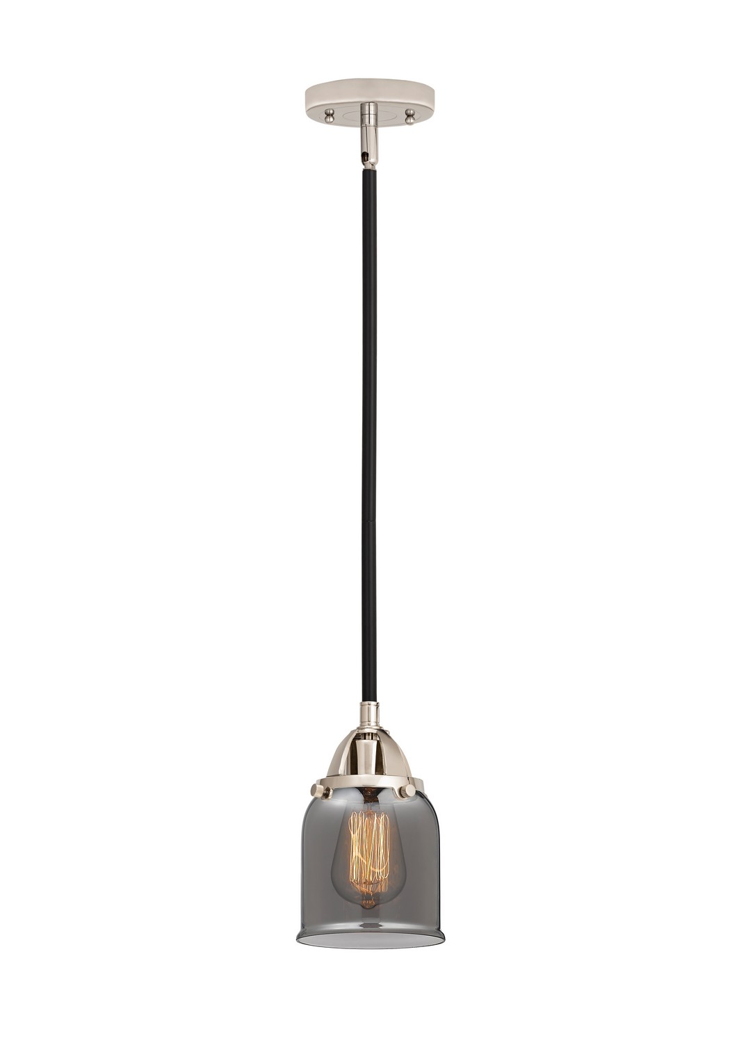 LED Mini Pendant by Innovations - Nouveau 2 Collection, Black Polished Nickel Finish - 288-1S-BPN-G53-LED