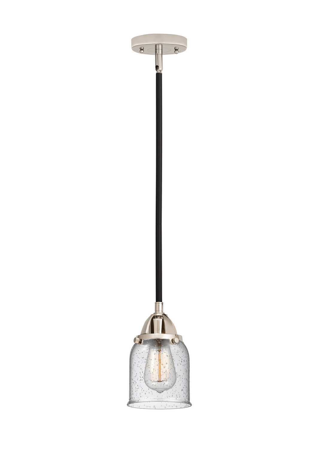 One Light Mini Pendant by Innovations - Nouveau 2 Collection, Black Polished Nickel Finish - 288-1S-BPN-G54