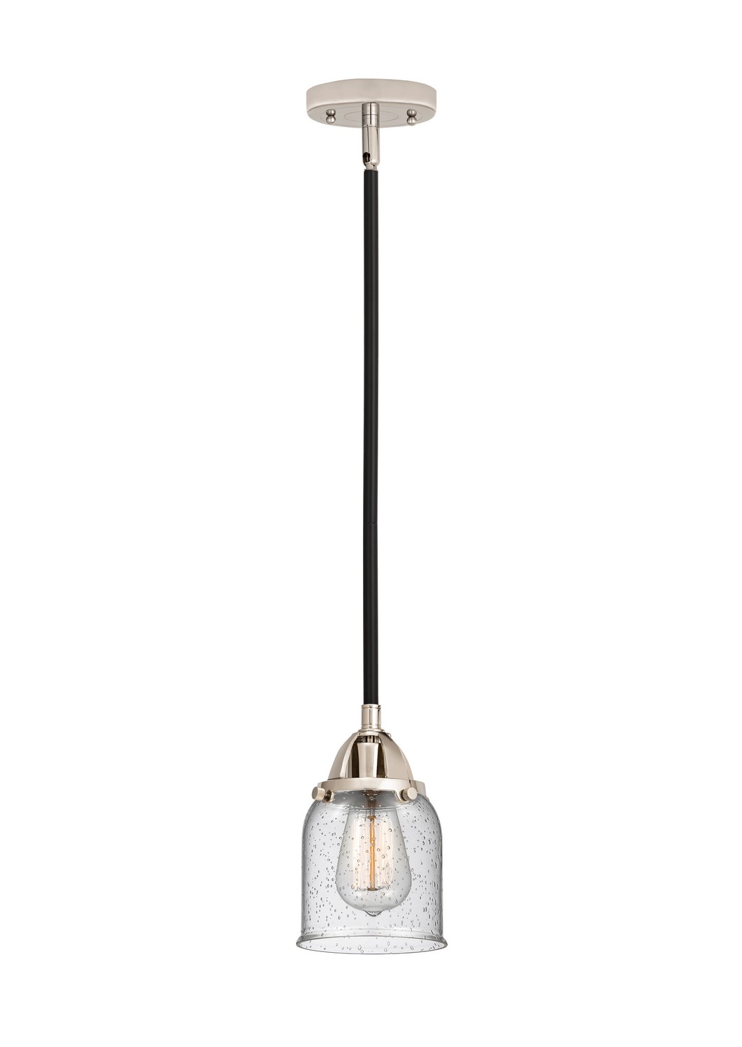 LED Mini Pendant by Innovations - Nouveau 2 Collection, Black Polished Nickel Finish - 288-1S-BPN-G54-LED