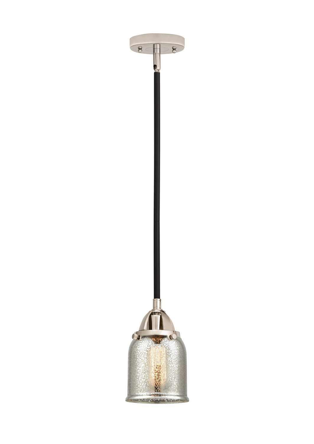 LED Mini Pendant by Innovations - Nouveau 2 Collection, Black Polished Nickel Finish - 288-1S-BPN-G58-LED
