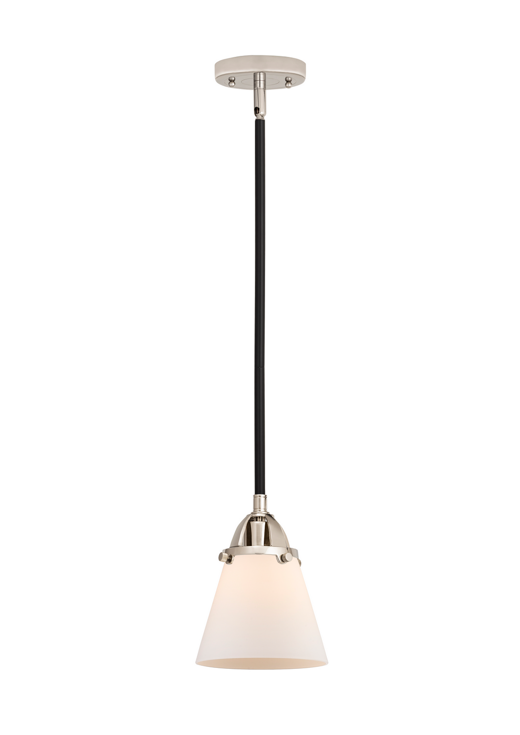 One Light Mini Pendant by Innovations - Nouveau 2 Collection, Black Polished Nickel Finish - 288-1S-BPN-G61