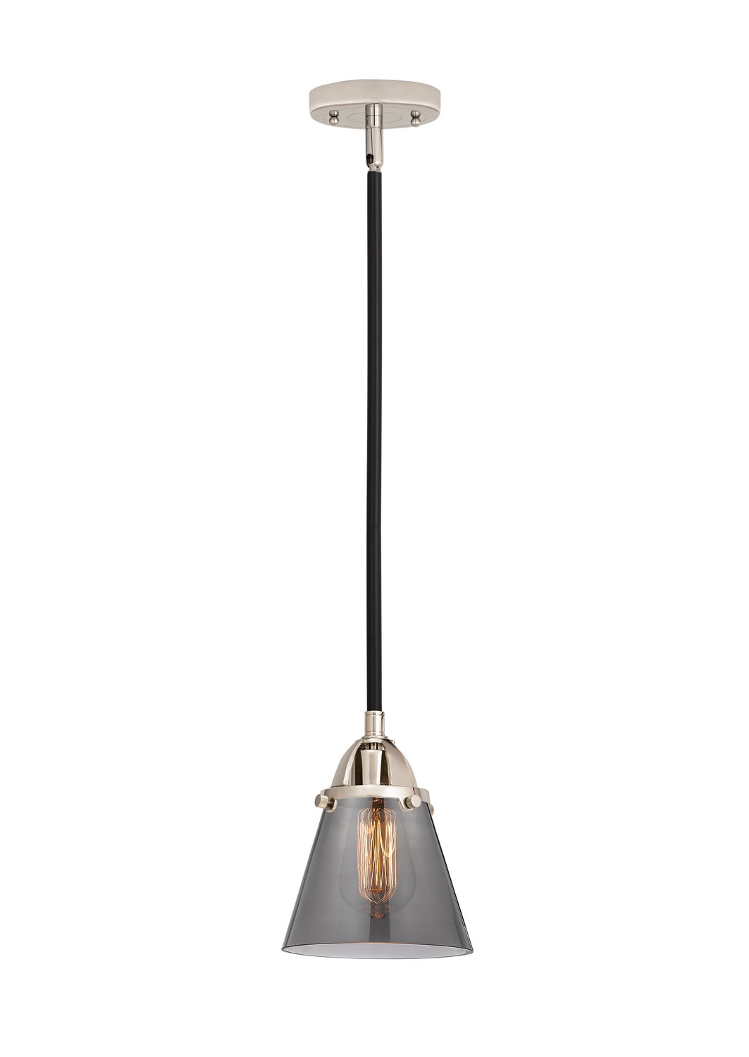 LED Mini Pendant by Innovations - Nouveau 2 Collection, Black Polished Nickel Finish - 288-1S-BPN-G63-LED