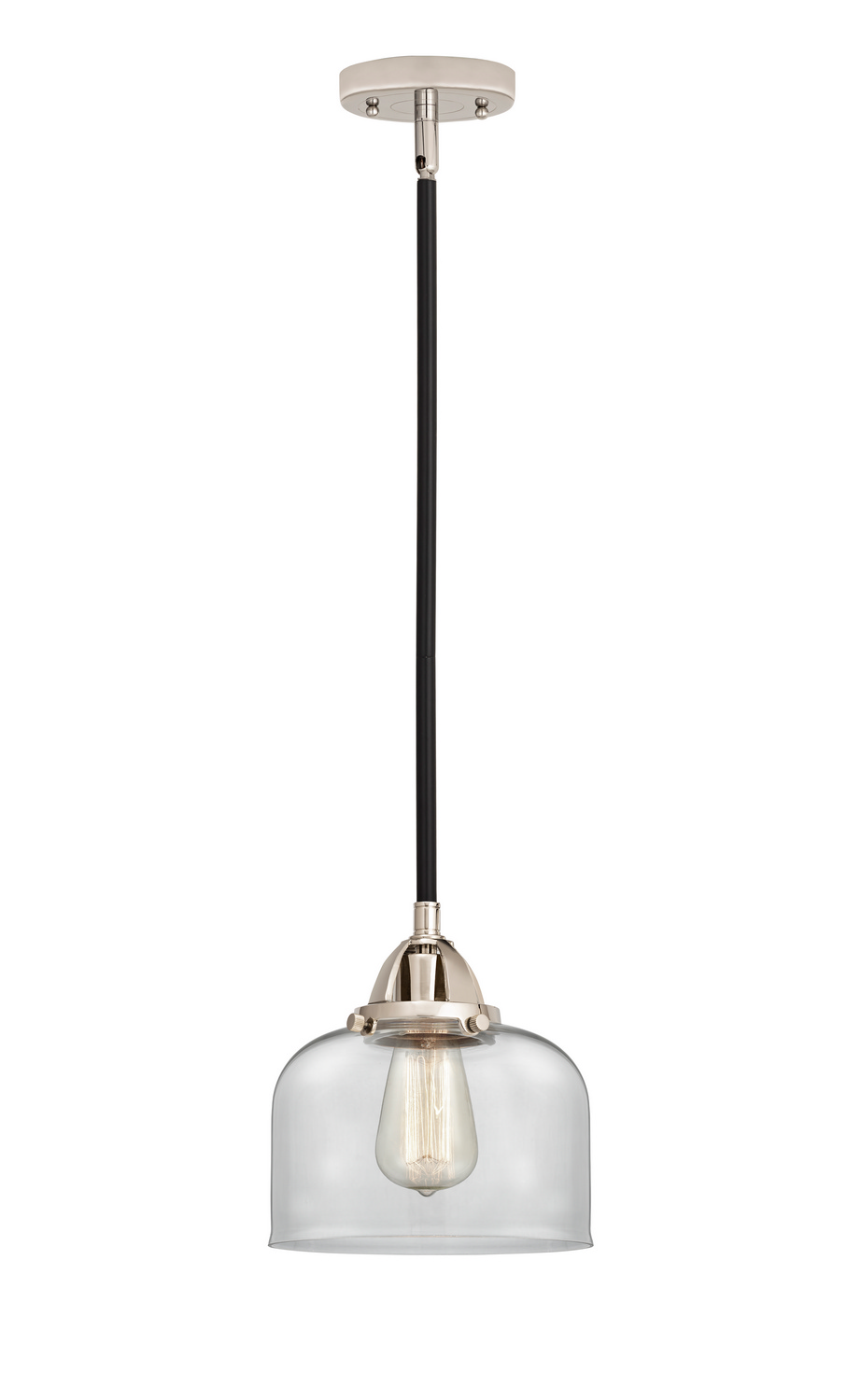 One Light Mini Pendant by Innovations - Nouveau 2 Collection, Black Polished Nickel Finish - 288-1S-BPN-G72