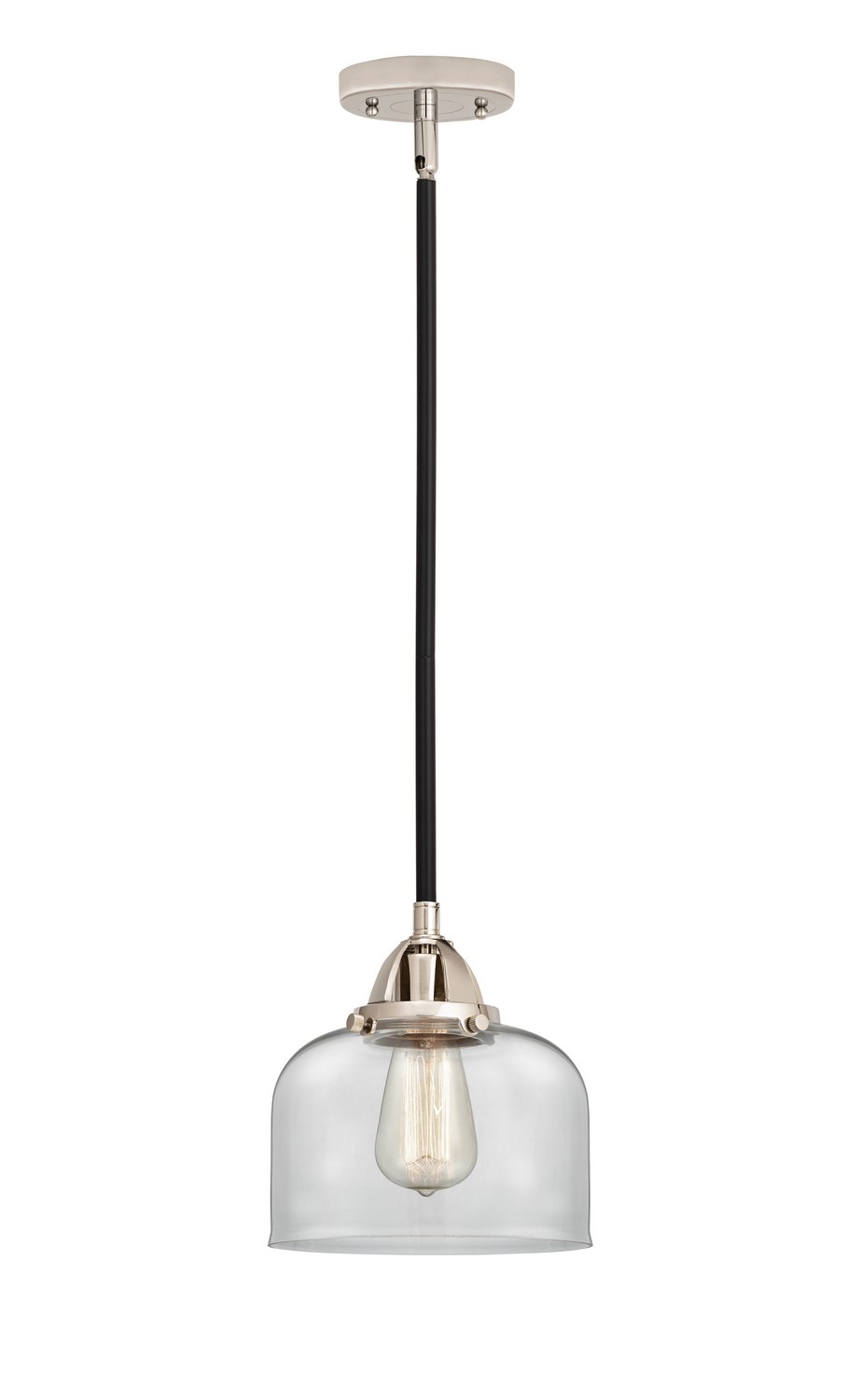 LED Mini Pendant by Innovations - Nouveau 2 Collection, Black Polished Nickel Finish - 288-1S-BPN-G72-LED