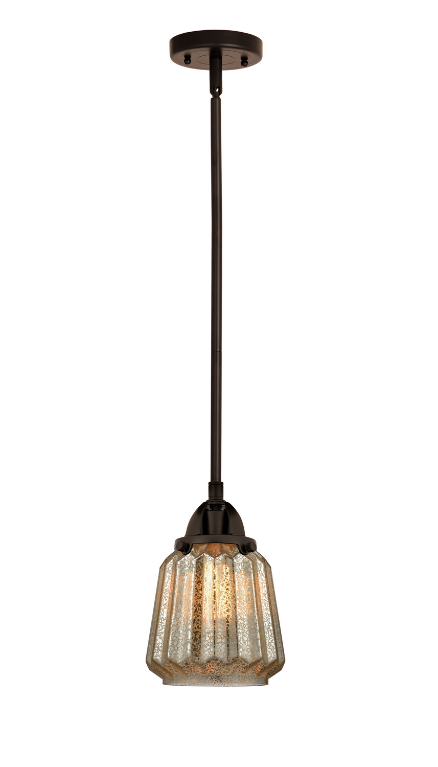 One Light Mini Pendant by Innovations - Nouveau 2 Collection, Oil Rubbed Bronze Finish - 288-1S-OB-G146