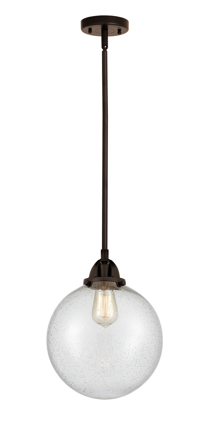 One Light Mini Pendant by Innovations - Nouveau 2 Collection, Oil Rubbed Bronze Finish - 288-1S-OB-G204-10