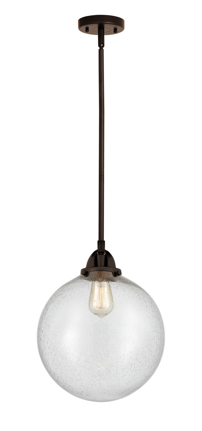 One Light Mini Pendant by Innovations - Nouveau 2 Collection, Oil Rubbed Bronze Finish - 288-1S-OB-G204-12