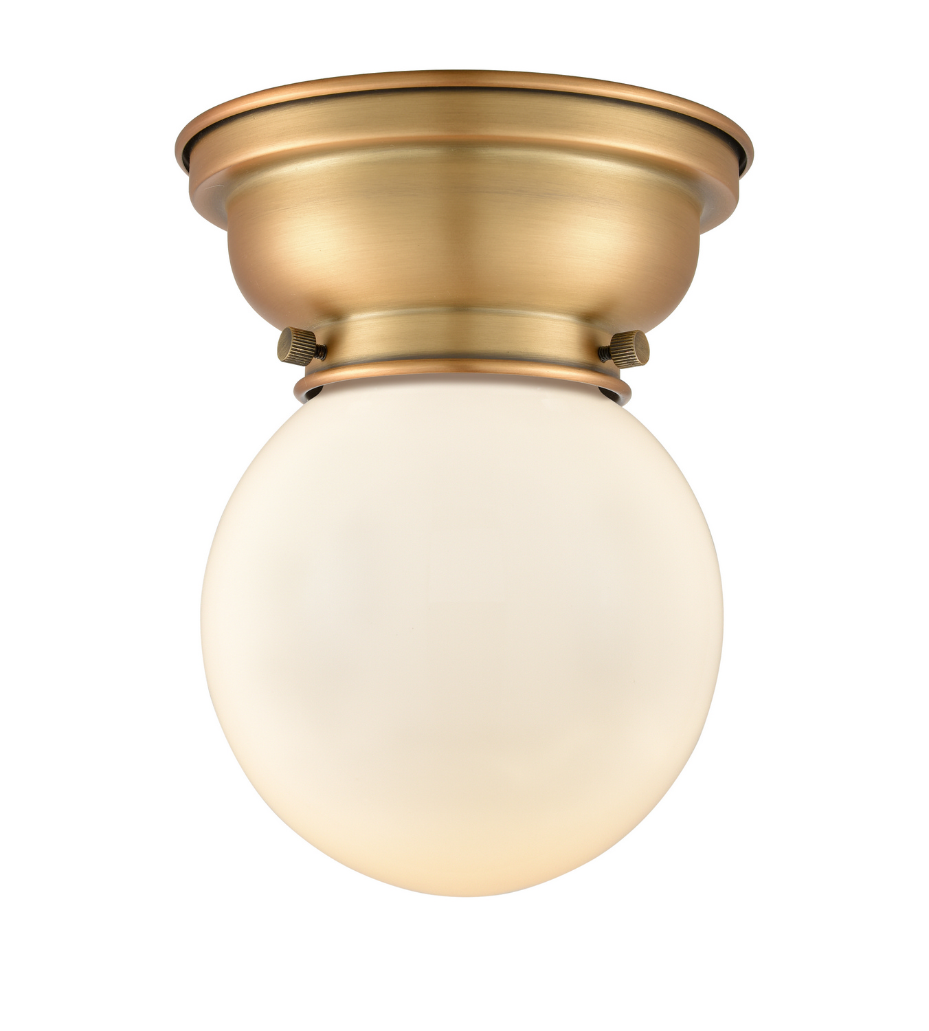 LED Flush Mount by Innovations - Franklin Restoration Collection, Brushed Brass Finish - 623-1F-BB-G201-6-LED