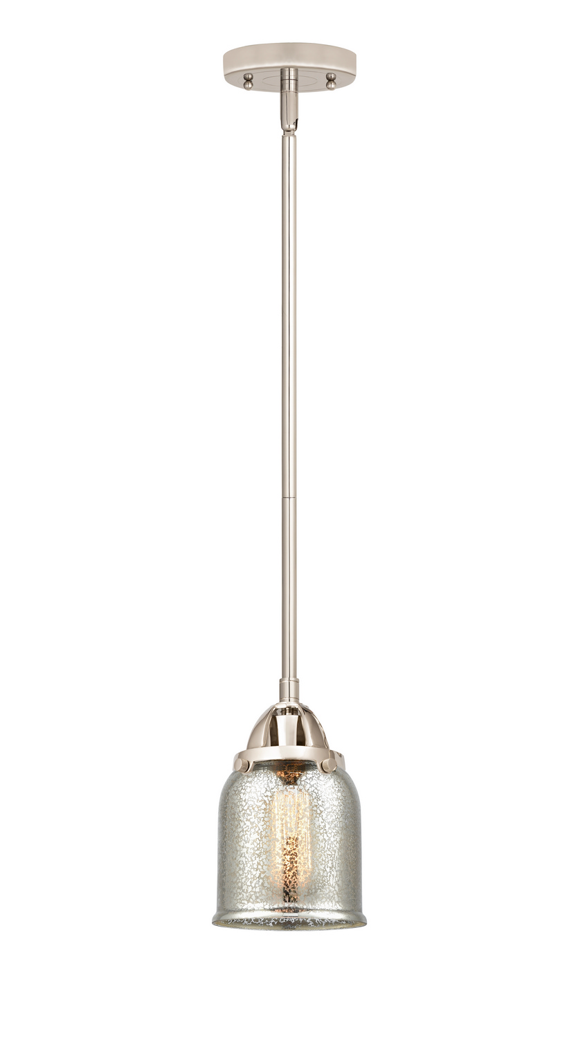 One Light Mini Pendant by Innovations - Nouveau 2 Collection, Polished Nickel Finish - 288-1S-PN-G58