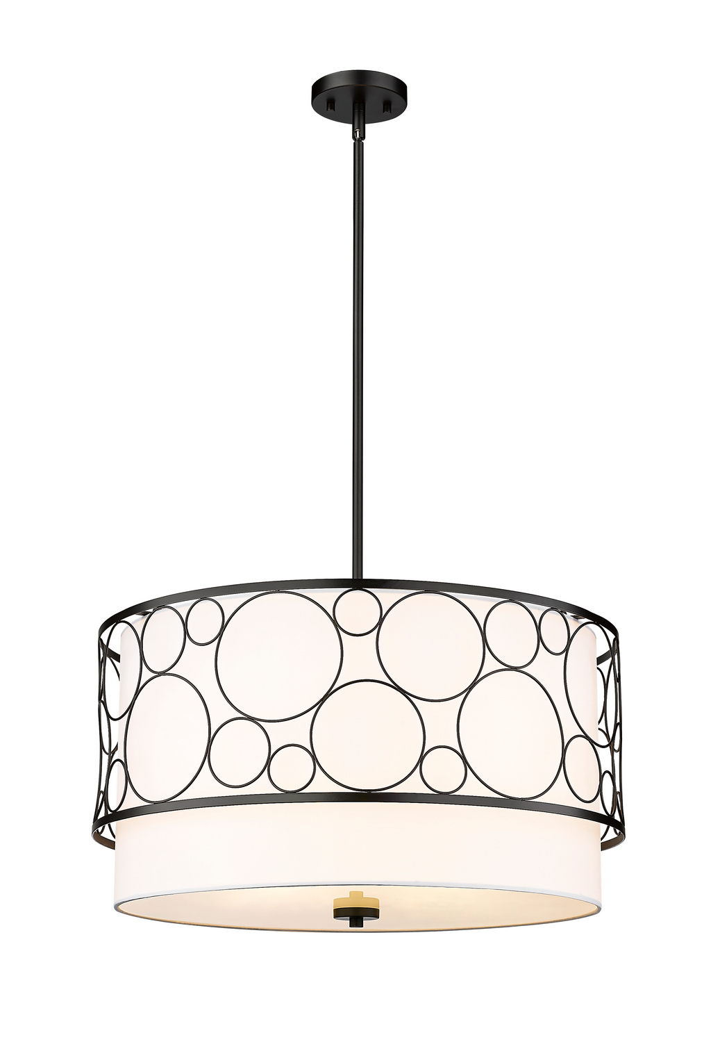 Four Light Chandelier by Z-Lite - Kendall Collection, Matte Black Finish - 197-24MB