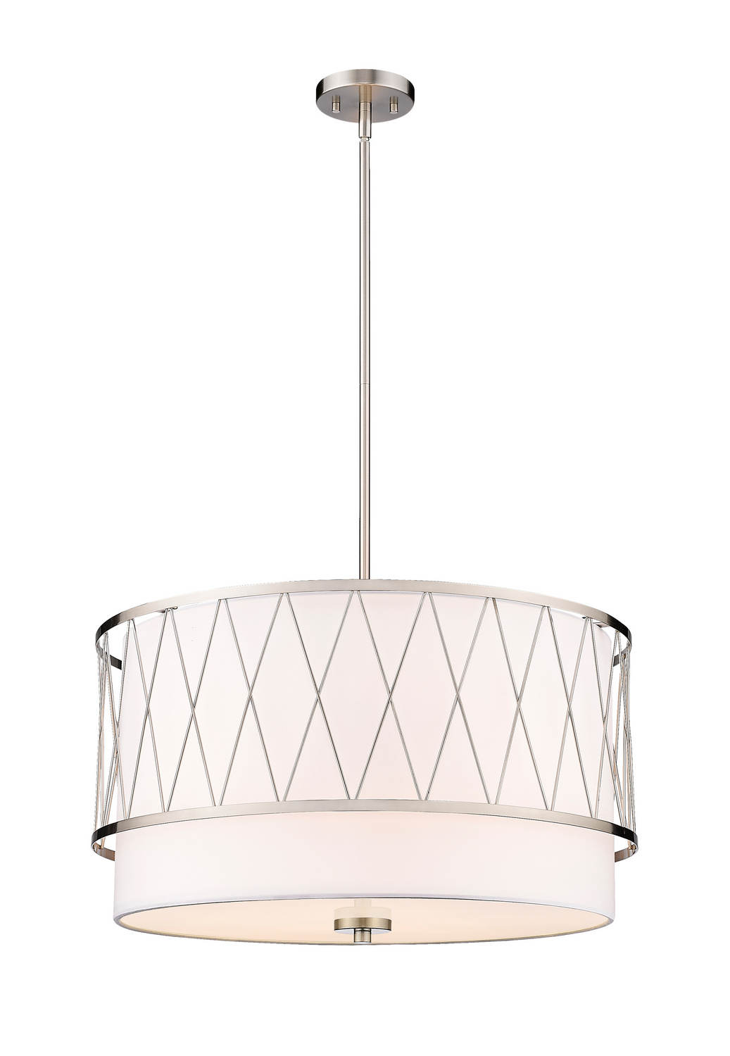 Four Light Pendant by Z-Lite - Dalton Collection, Brushed Nickel Finish - 198-24BN