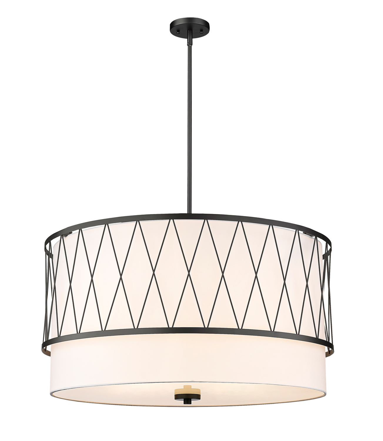 Five Light Pendant by Z-Lite - Dalton Collection, Matte Black Finish - 198-32MB