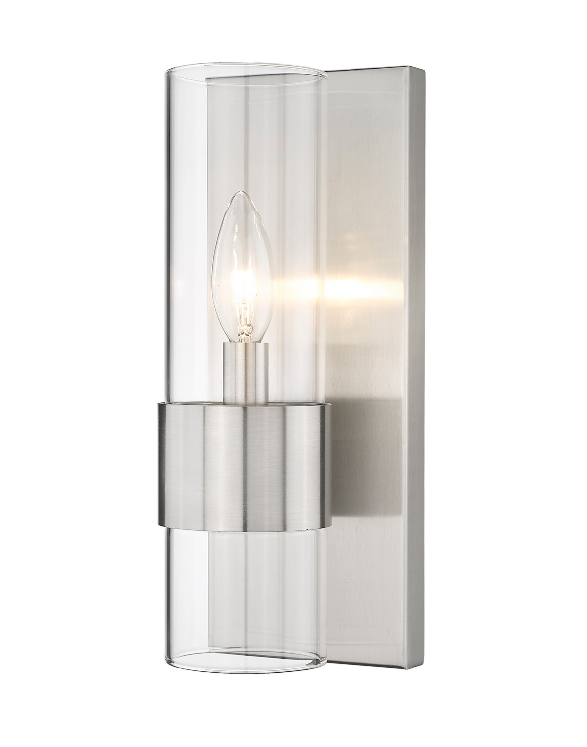 One Light Wall Sconce by Z-Lite - Lawson Collection, Brushed Nickel Finish - 343-1S-BN