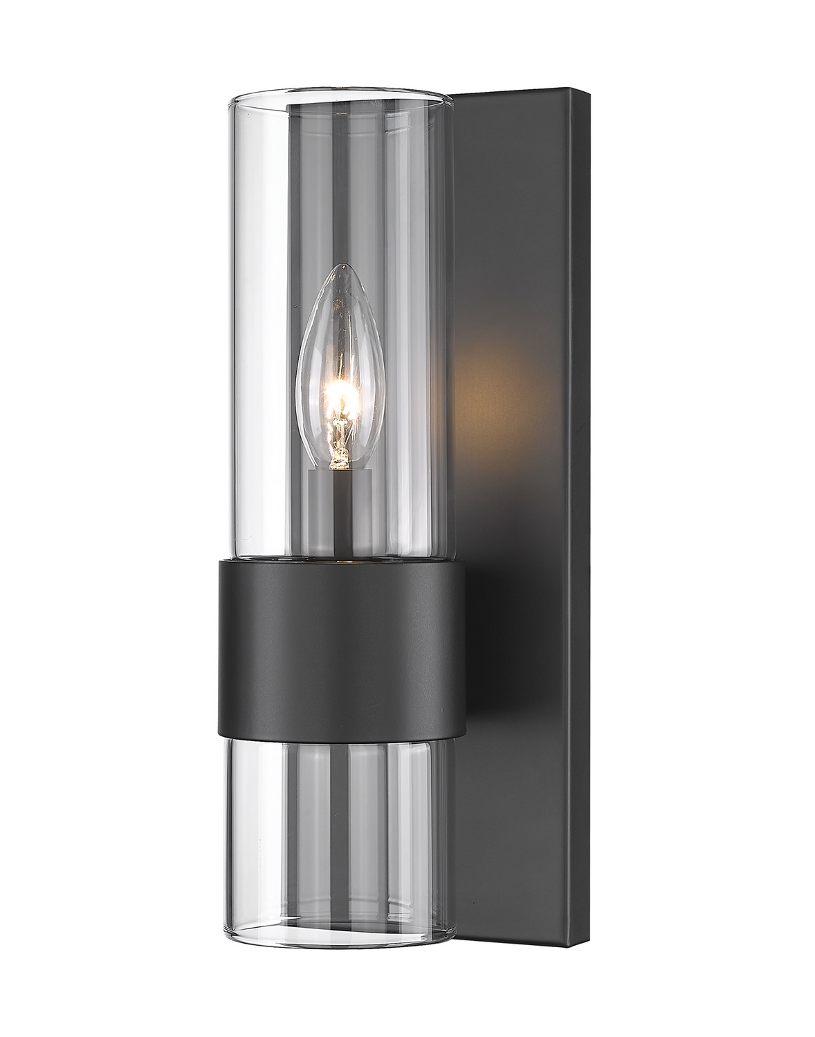 One Light Wall Sconce by Z-Lite - Lawson Collection, Matte Black Finish - 343-1S-MB