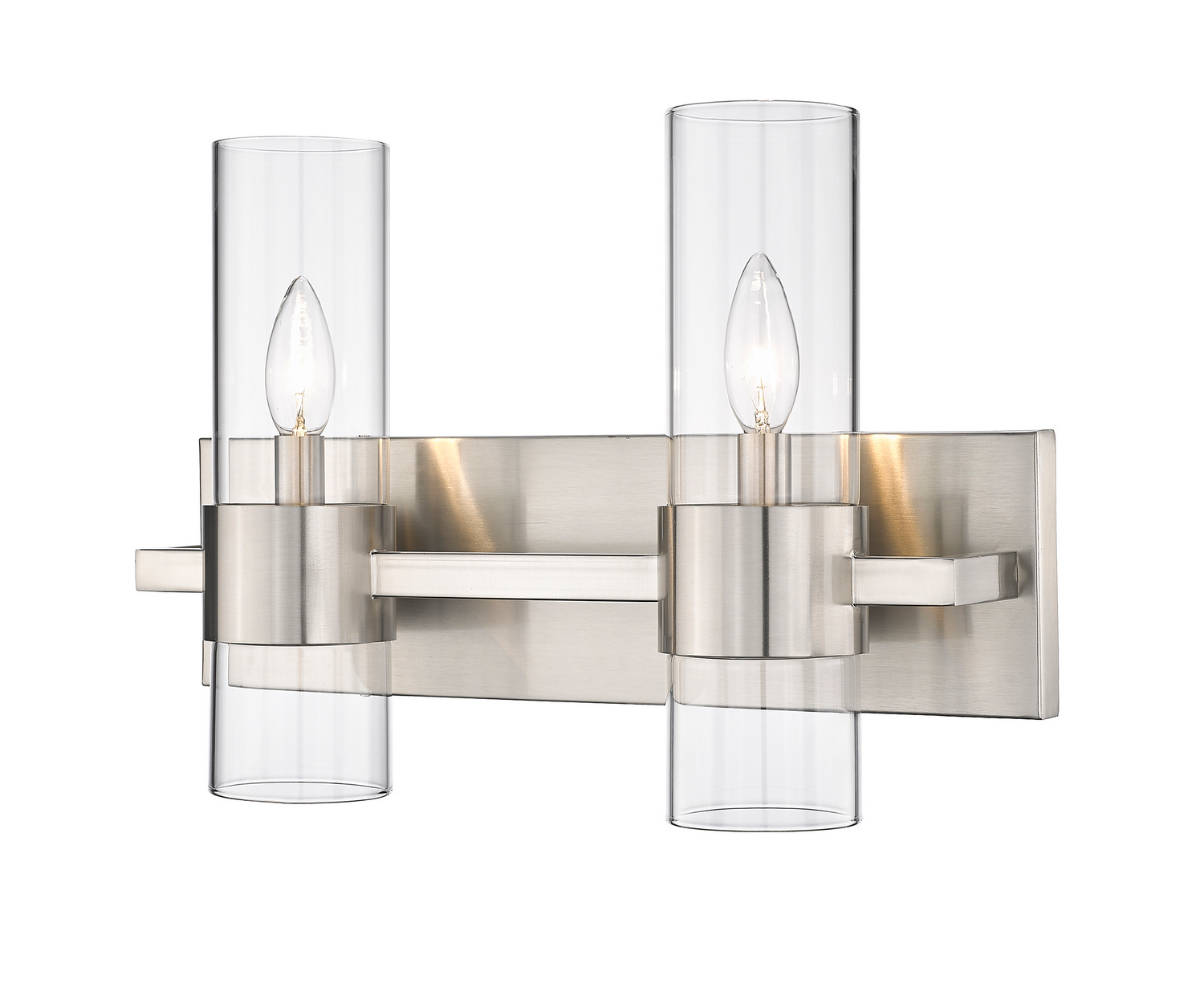 Two Light Vanity by Z-Lite - Lawson Collection, Brushed Nickel Finish - 343-2V-BN