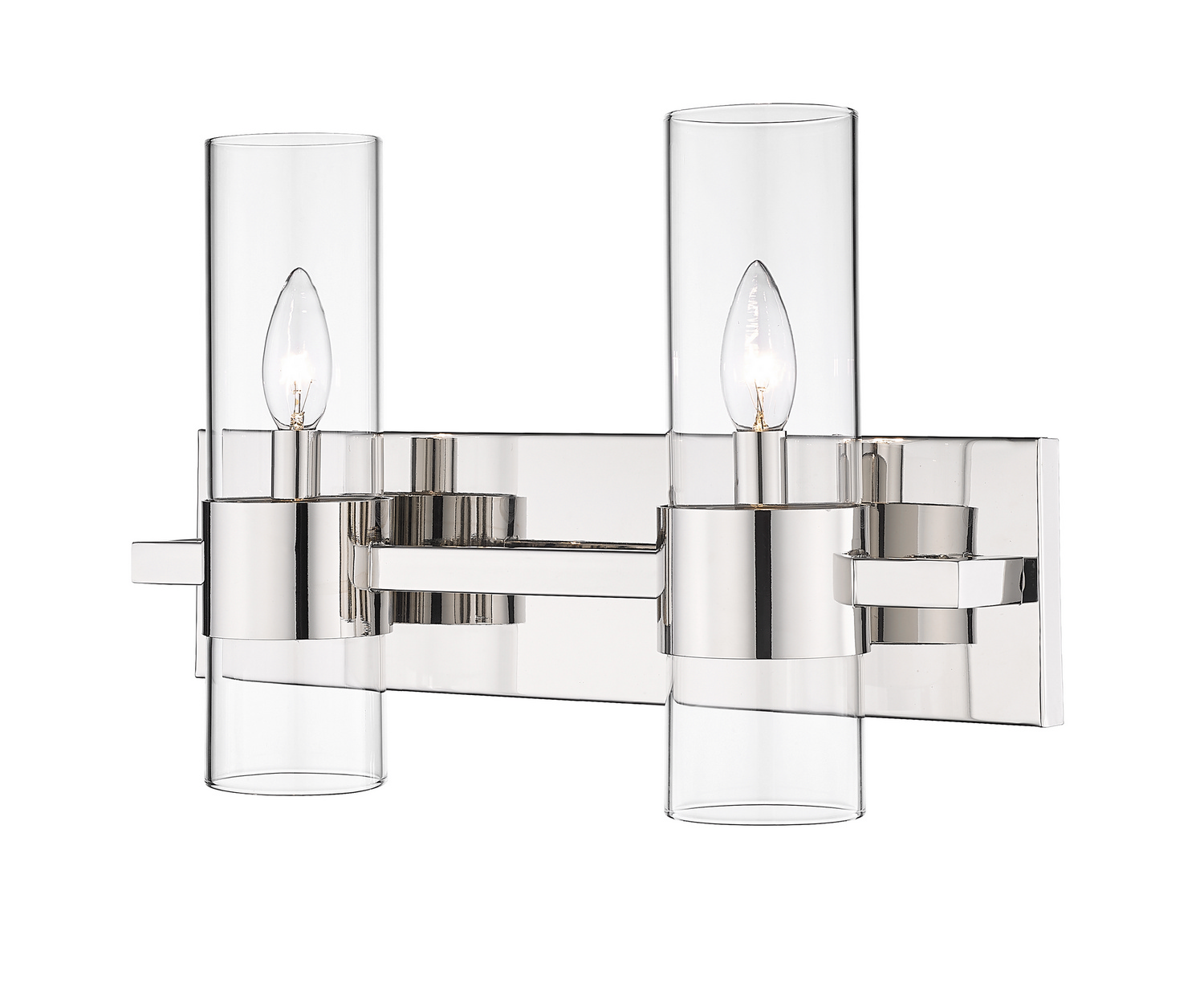 Two Light Vanity by Z-Lite - Lawson Collection, Polished Nickel Finish - 343-2V-PN