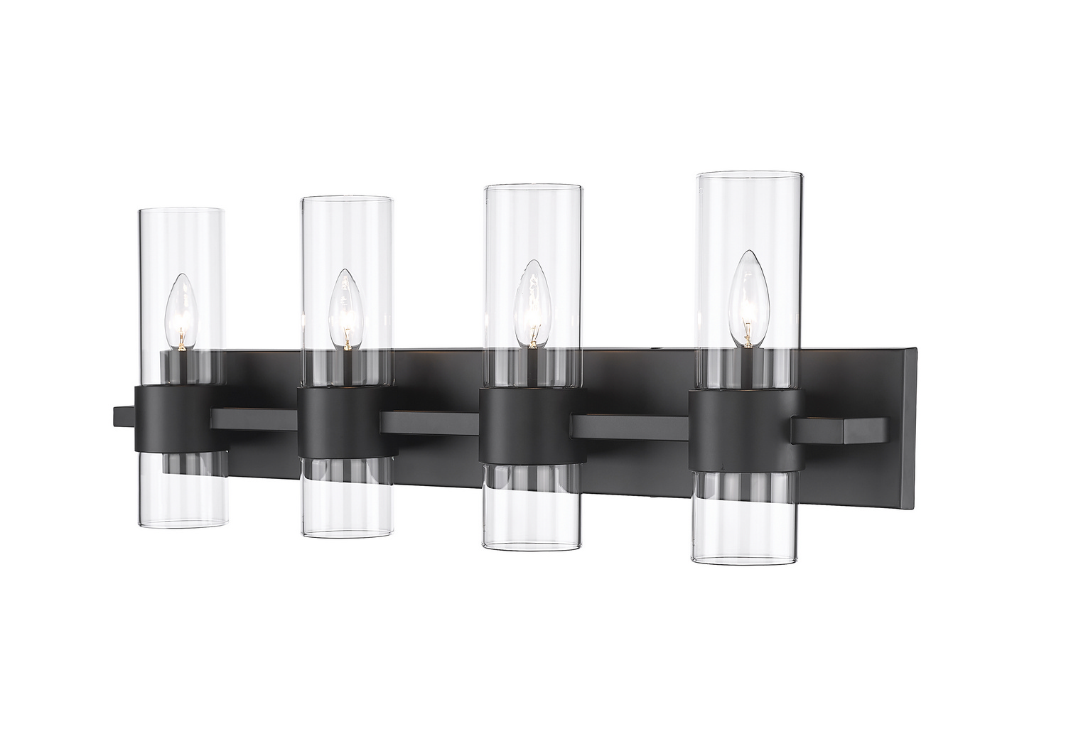 Four Light Vanity by Z-Lite - Lawson Collection, Matte Black Finish - 343-4V-MB