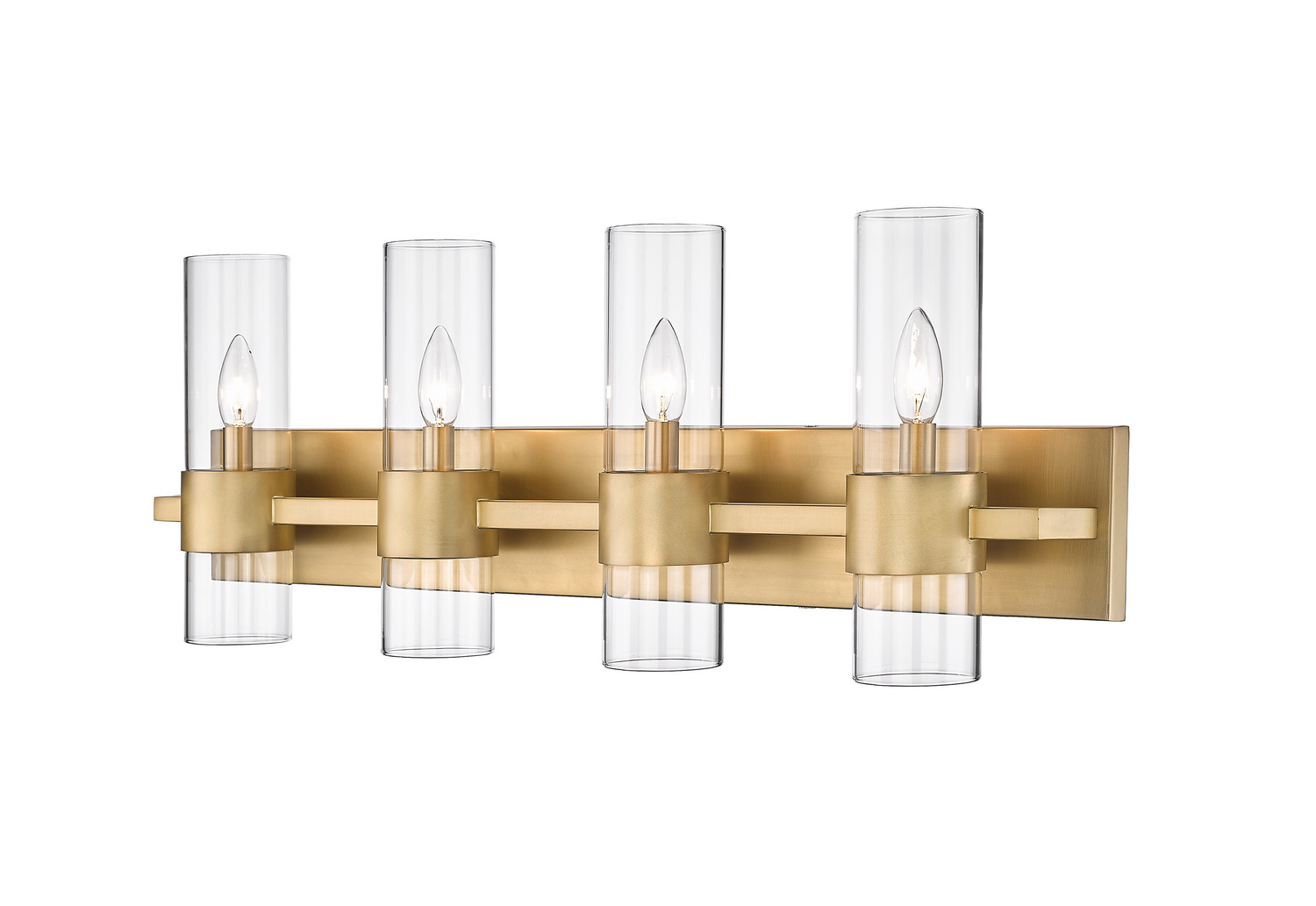 Four Light Vanity by Z-Lite - Lawson Collection, Rubbed Brass Finish - 343-4V-RB
