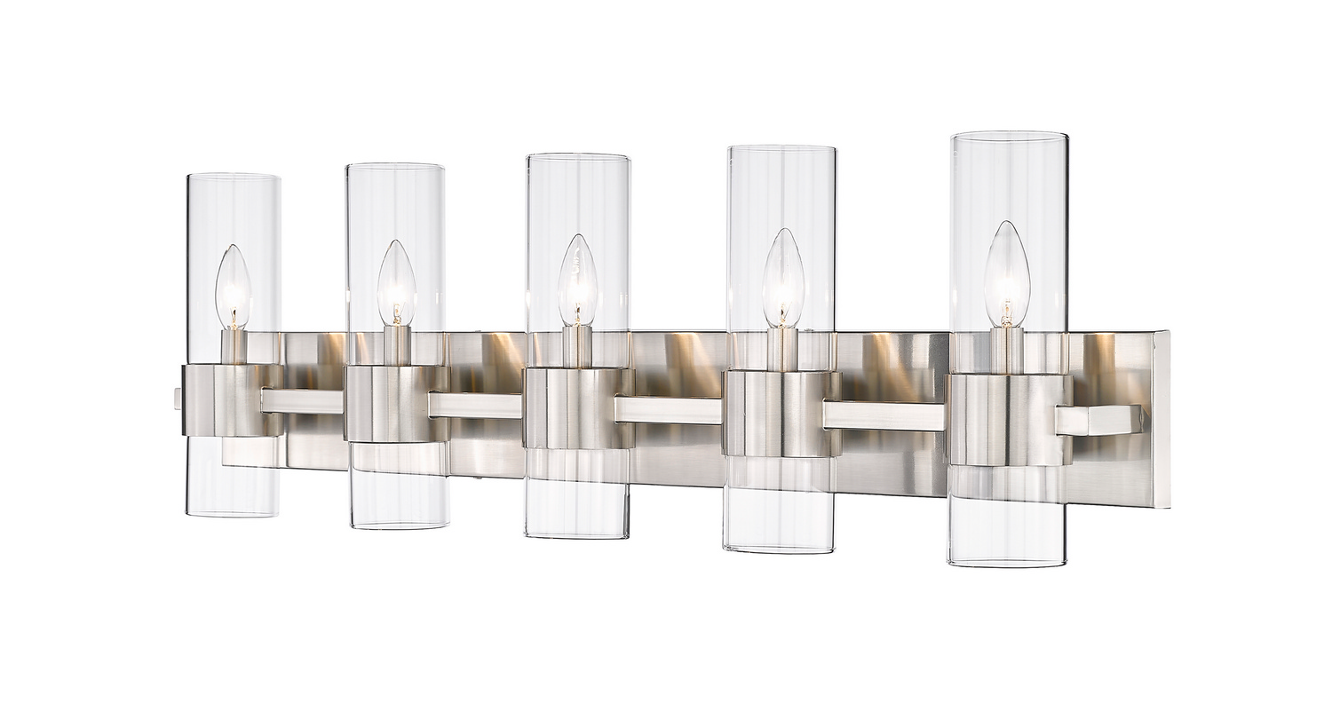 Five Light Vanity by Z-Lite - Lawson Collection, Brushed Nickel Finish - 343-5V-BN