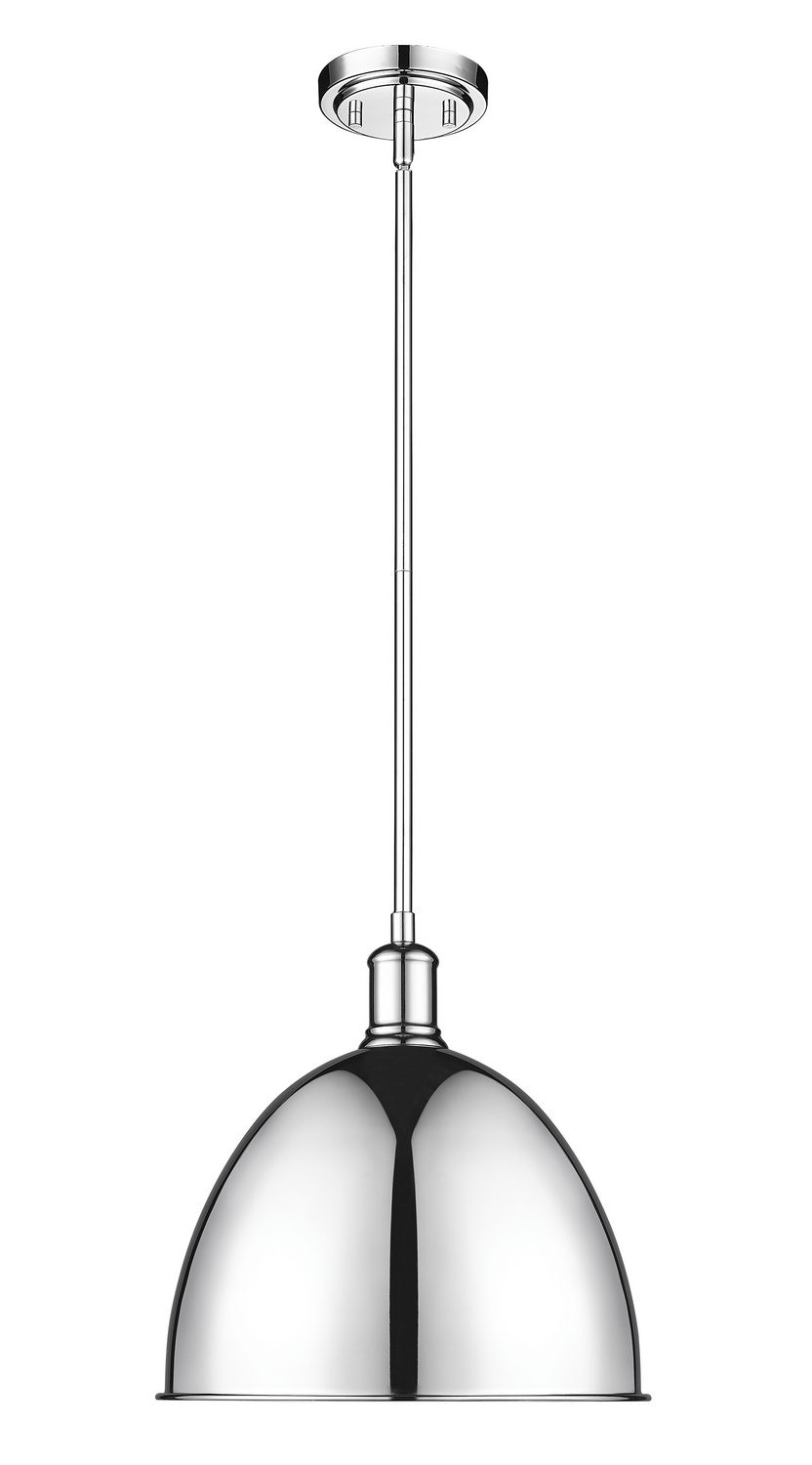 One Light Pendant by Z-Lite - Sawyer Collection, Chrome Finish - 4500P12-CH