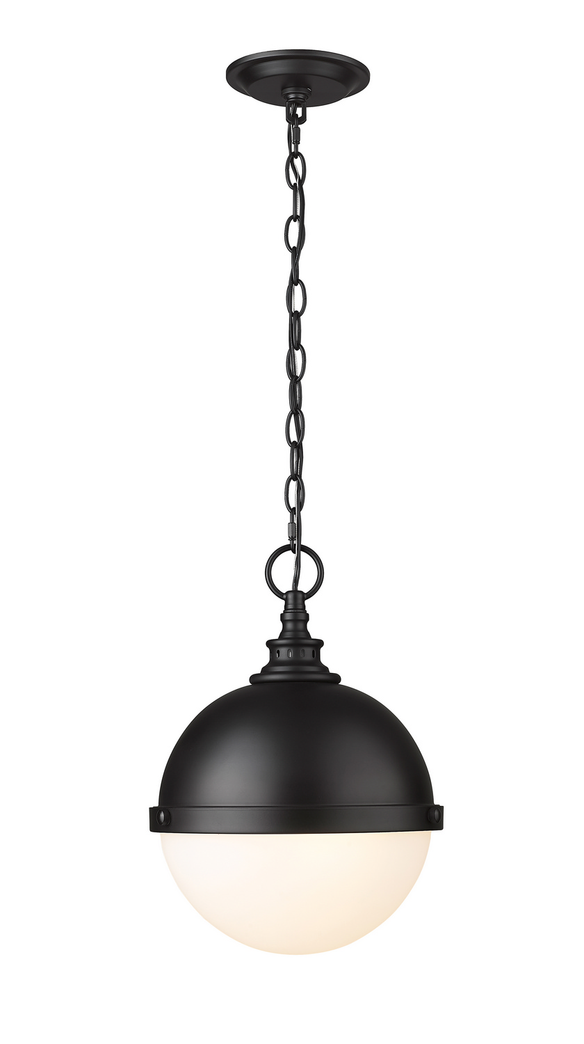 Two Light Pendant by Z-Lite - Peyton Collection, Matte Black Finish - 619MP-MB