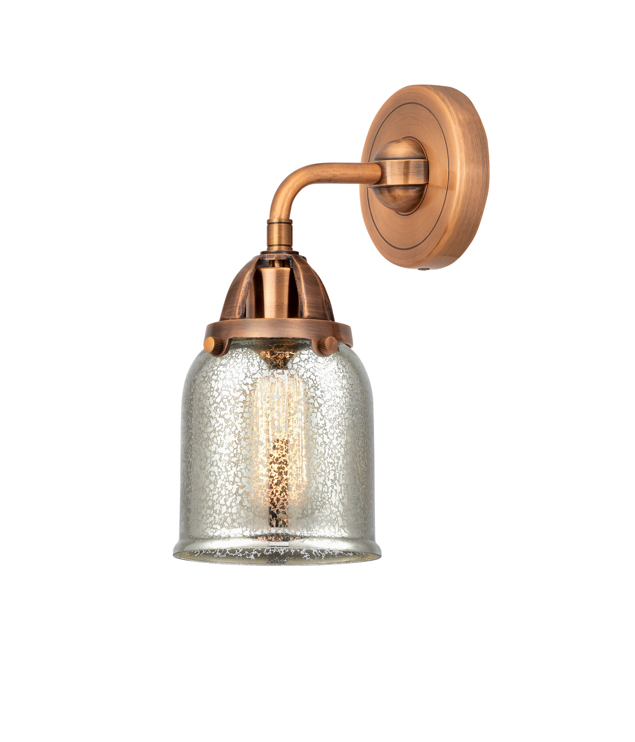 One Light Wall Sconce by Innovations - Nouveau 2 Collection, Antique Copper Finish - 288-1W-AC-G58